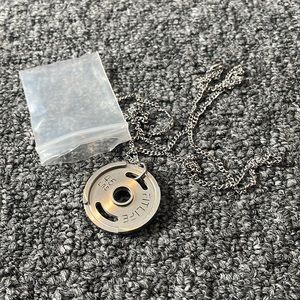 “fitlife” gym plate necklace